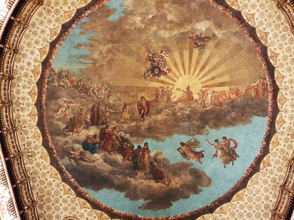 Napoli, Teatro San Carlo, velario,